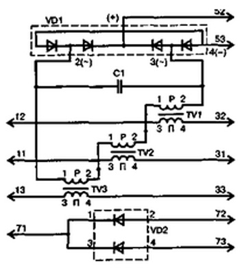 Рис.1. Схема электрическая блока фазоконтрольного ФК-75