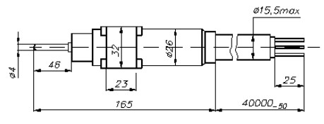 Рис.2. Габаритные размеры ТСП-6099 (исполнение 2)